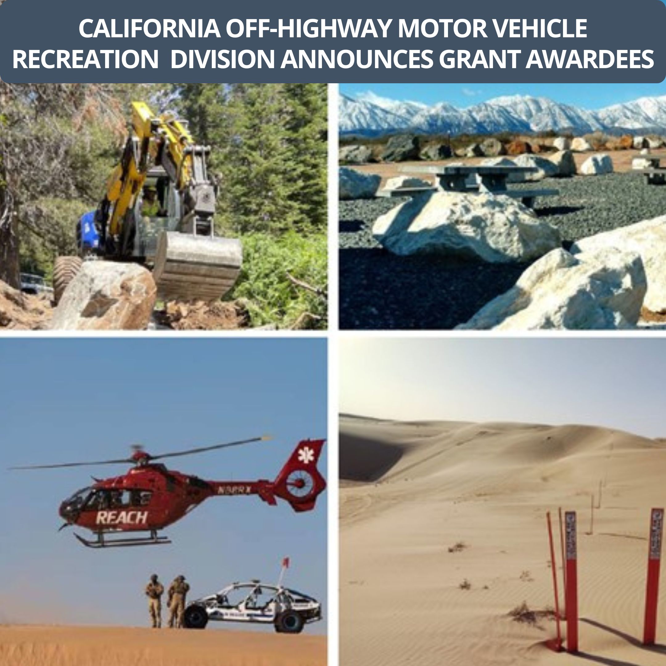 OHMVR Division Announces Grant Awardees